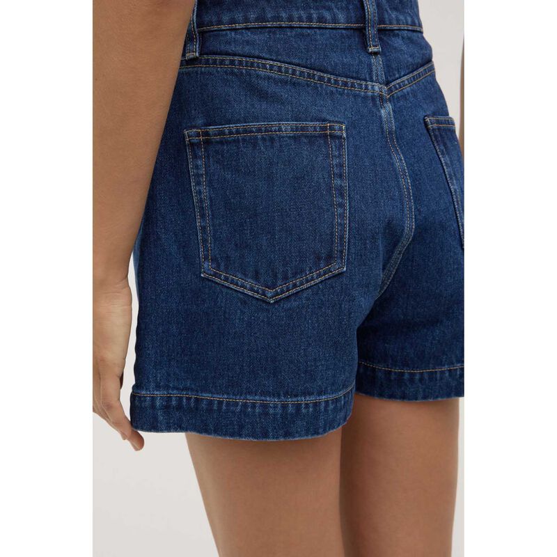 Assembly Label Boxy Denim Short Heritage Blue image number 2